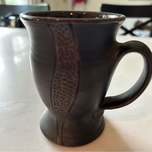 Studio Handcrafted Pottery Salt Glazed Mug - Stamped and signed by artist